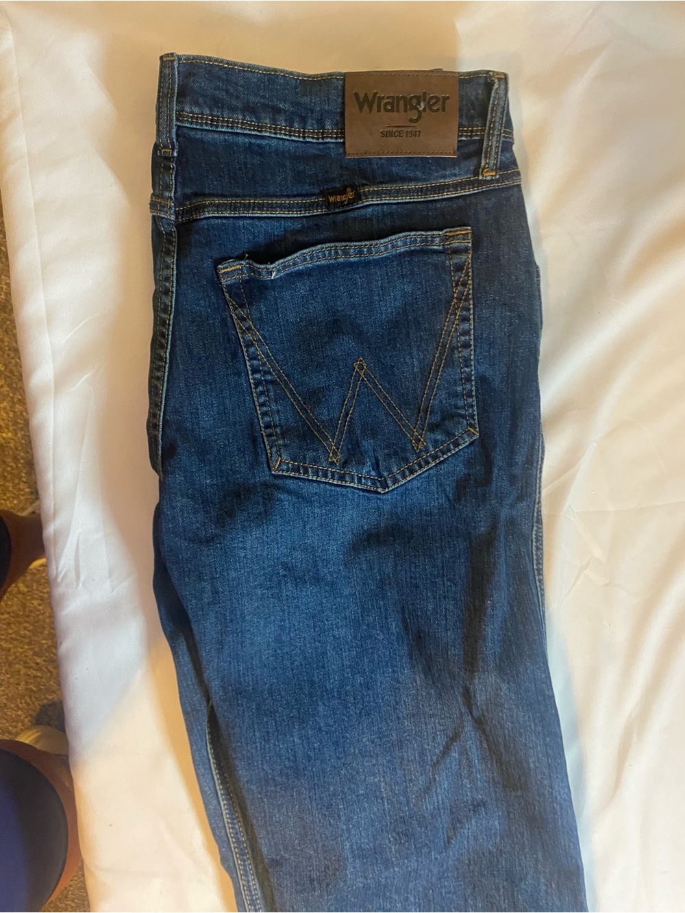 Wrangler Men's Straight Leg Indigo Blue Jeans
